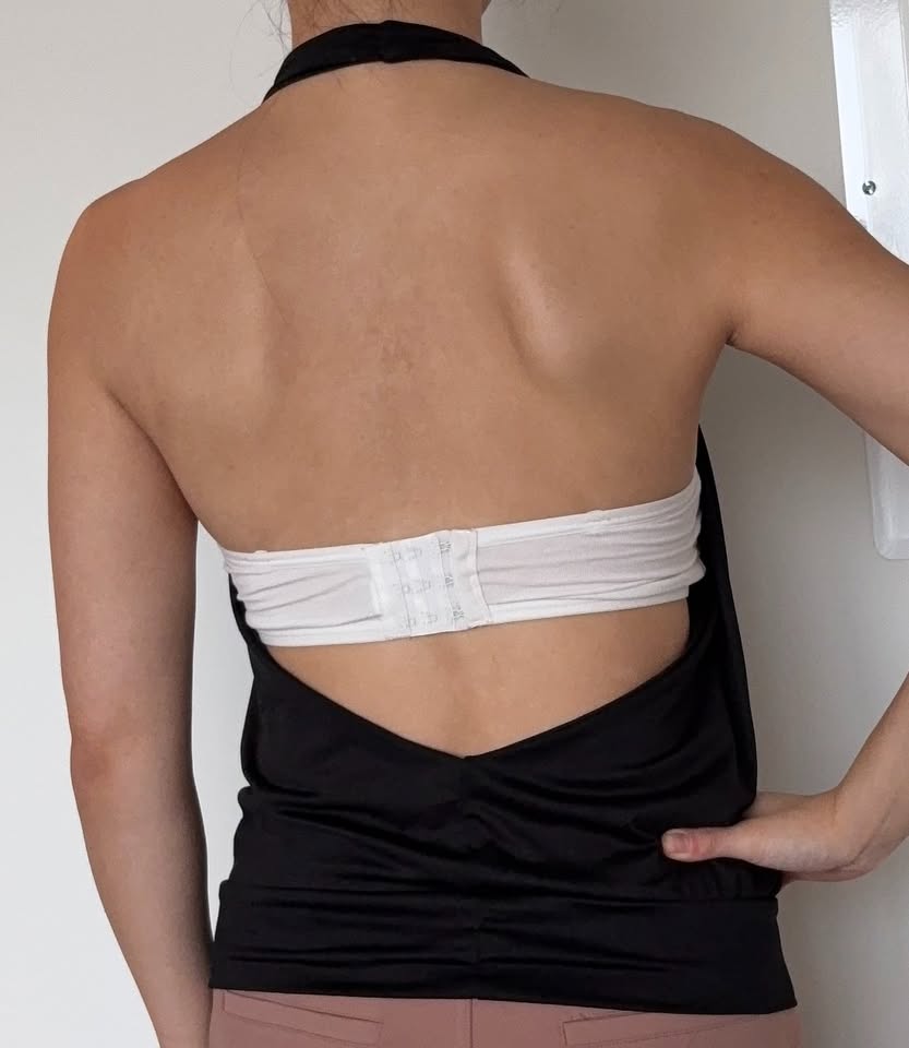 Deep Low Halter - Black - photo 2