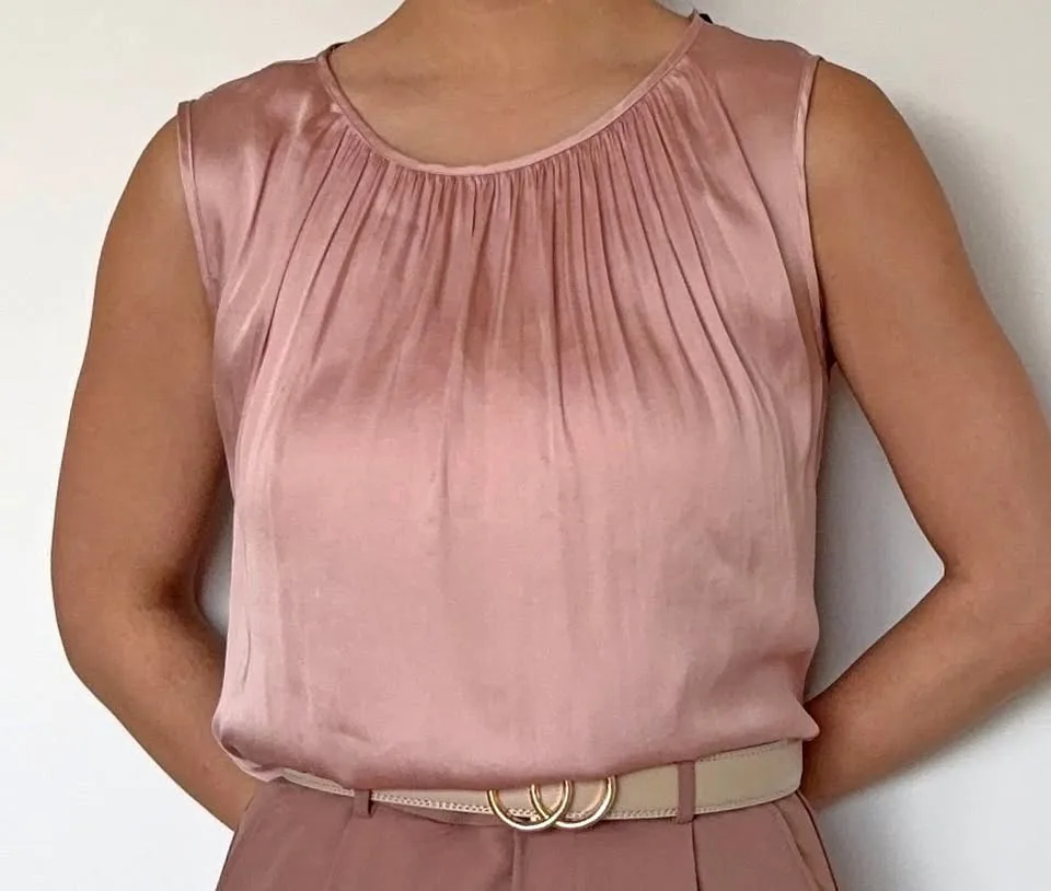 Dressy Casual Top - Dusty Pink thumbnail