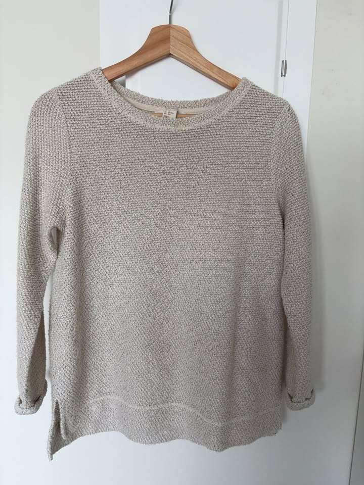 3/4 Sleeve Knit Shirt - Off White - photo 2