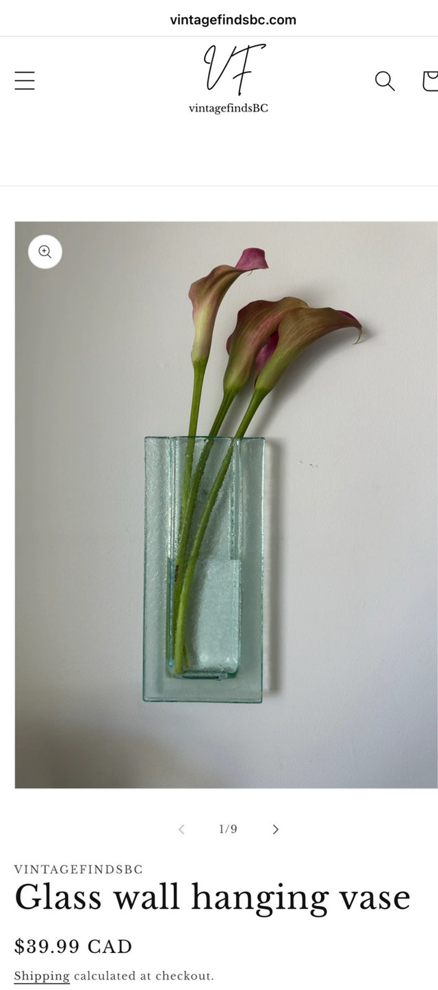 Glass Wall Hanging Vase – Modern Minimalist Design