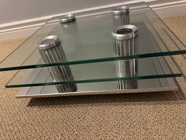 Modern Glass & Chrome Ceiling Light Fixture - photo 4