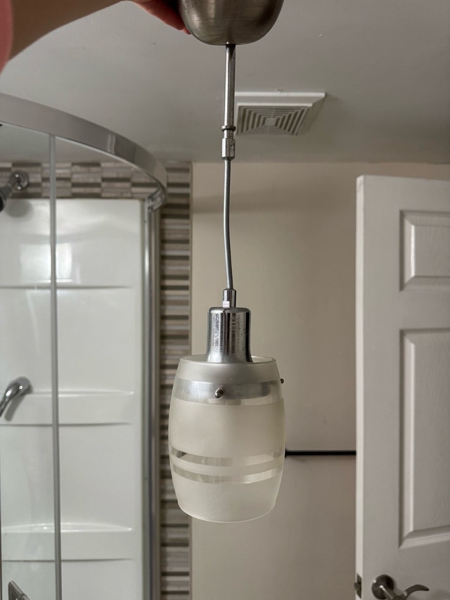 Modern 1-Light Chrome LED Pendant