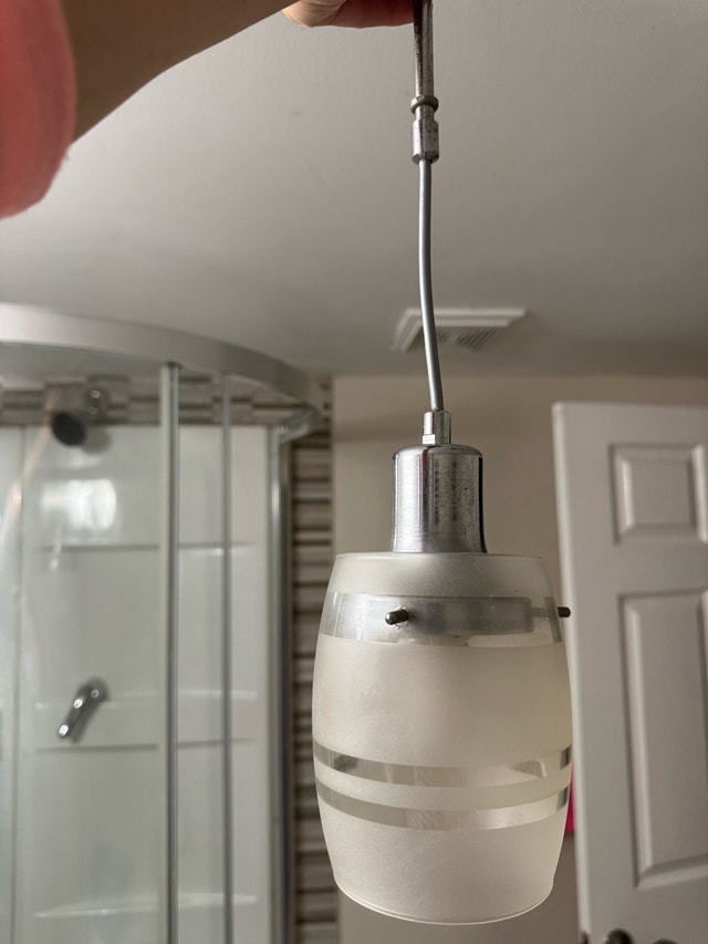 Modern 1-Light Chrome LED Pendant - photo 3