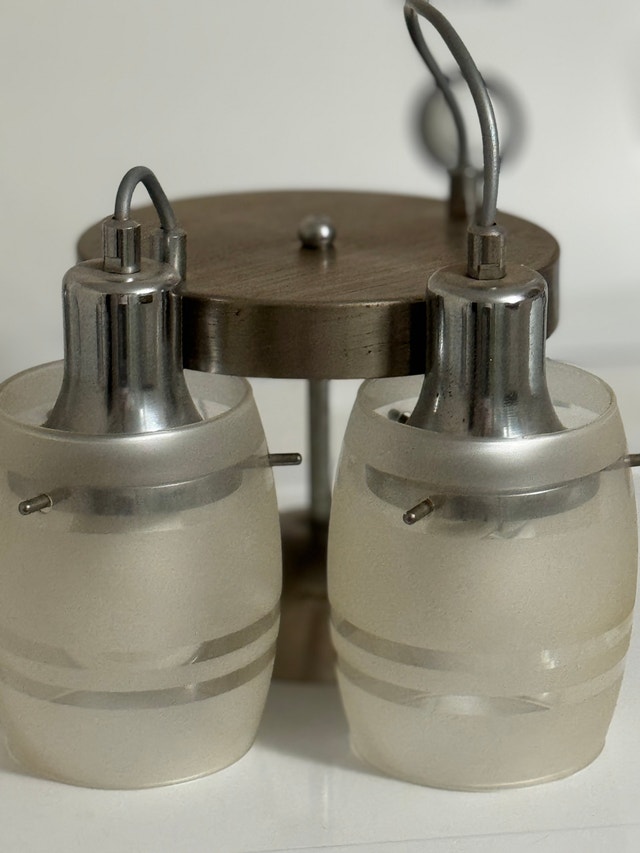 Modern Chrome 2-Light Pendant - photo 4