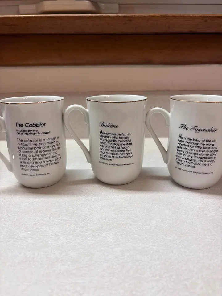 Norman Rockwell Collector Mugs – Set of 10 (Never Used) image indicator(4)