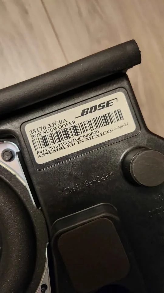 Bose Spare Tire Sub Woofer for Nissan & Infiniti image indicator(3)