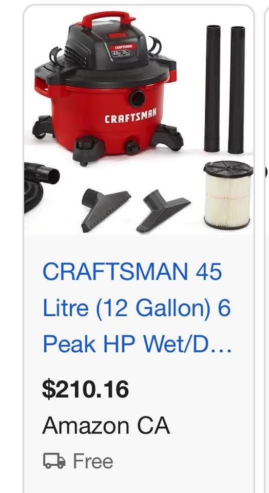 High capacity shop vacuum wet/dry, 60 L - photo 5