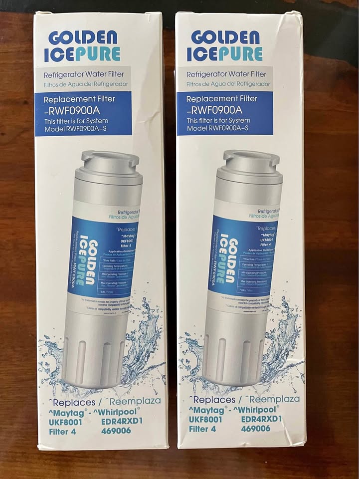 2 New Refrigerator Water Filters
