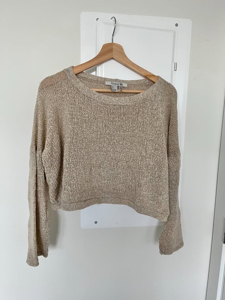 Knit Long Sleeve - Beige - photo 2