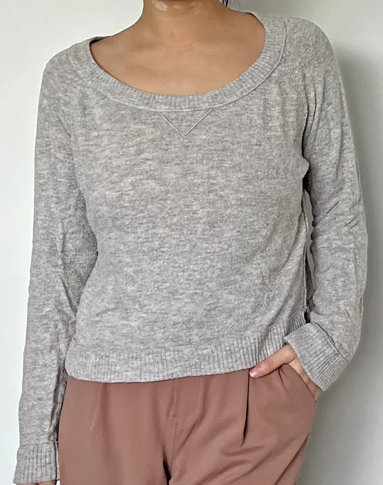 Comfy Long Sleeve Shirt - Light Grey thumbnail