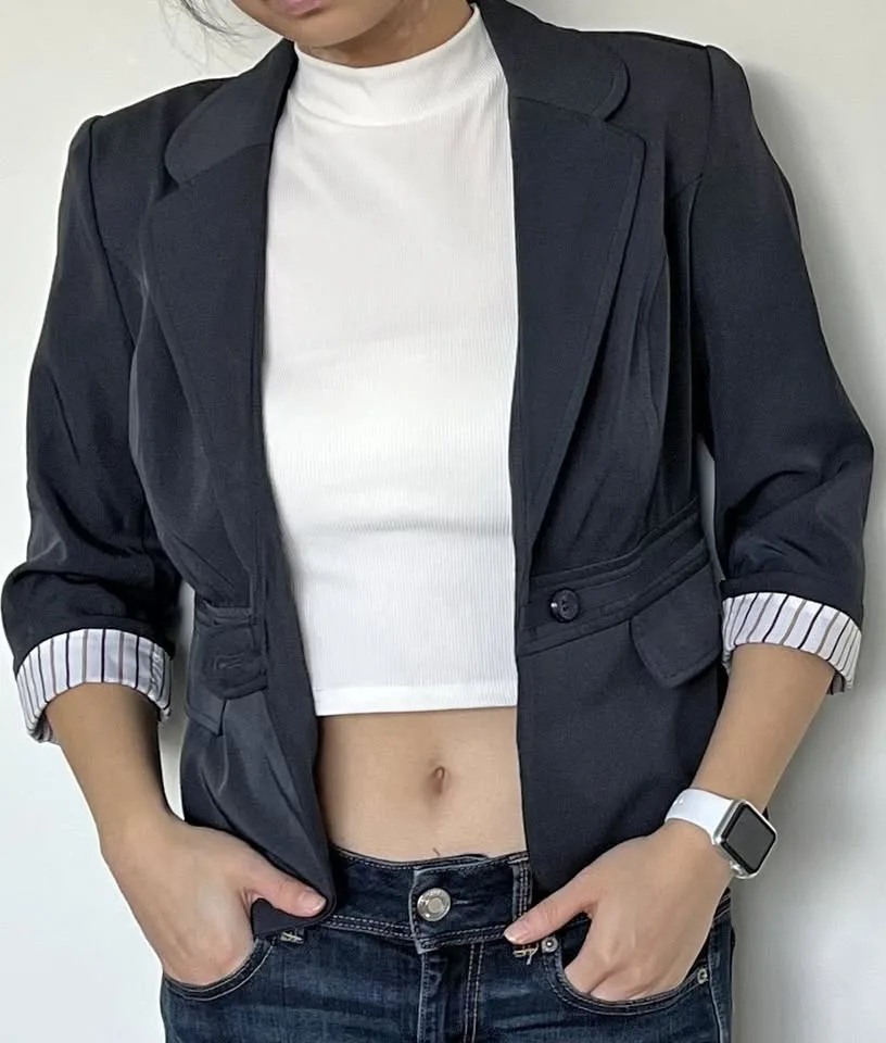 Business Casual Blazer - Dark Grey thumbnail