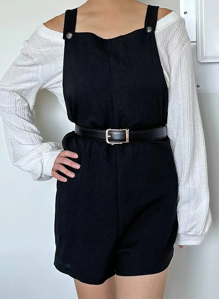 Short Overalls - Black thumbnail