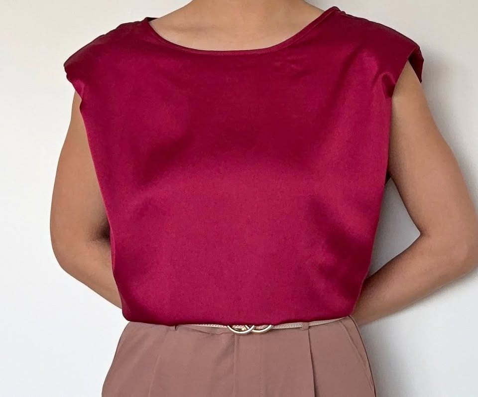 Dressy Casual Top - Wine Red