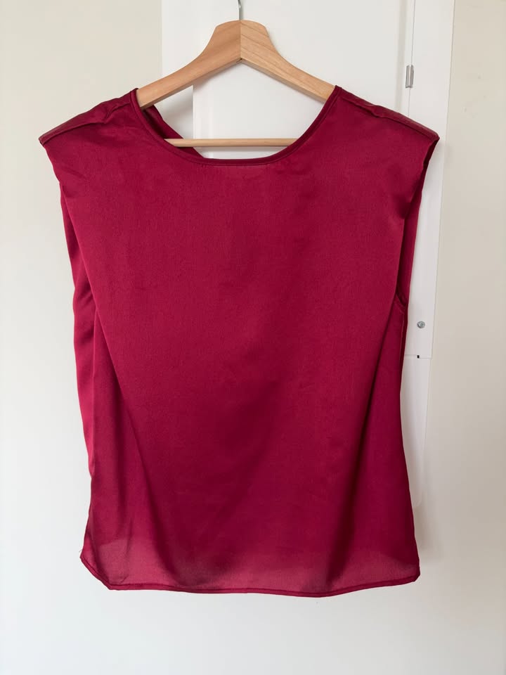 Dressy Casual Top - Wine Red - photo 2