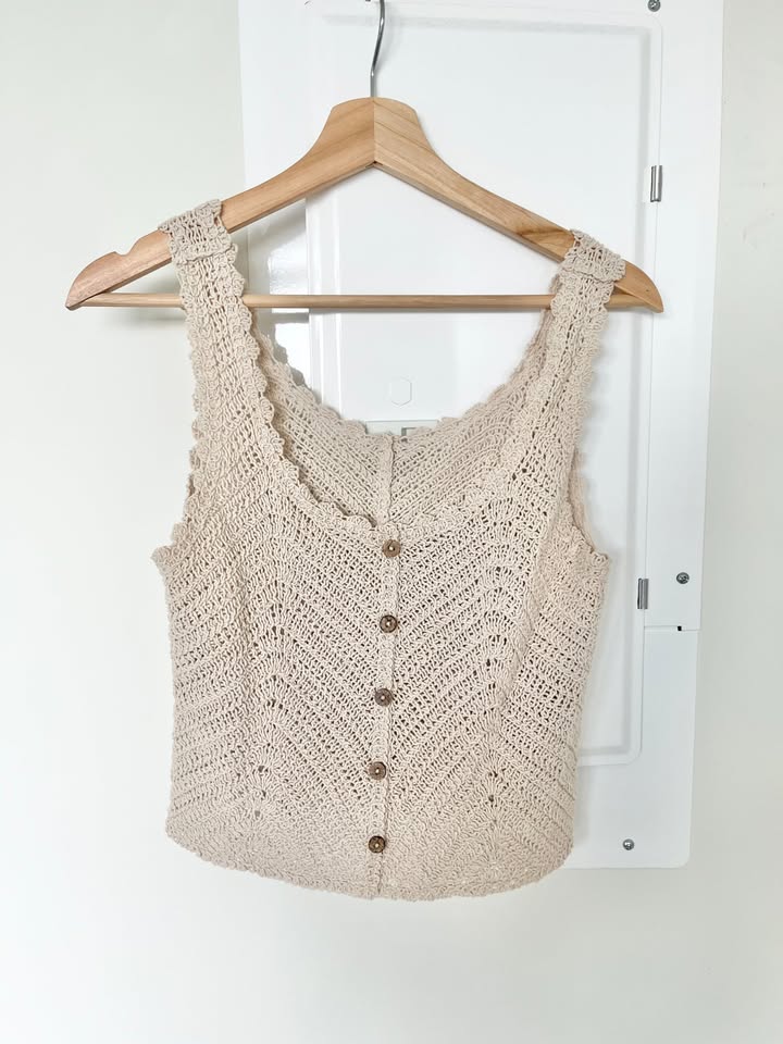 Crochet Top - Beige - photo 2