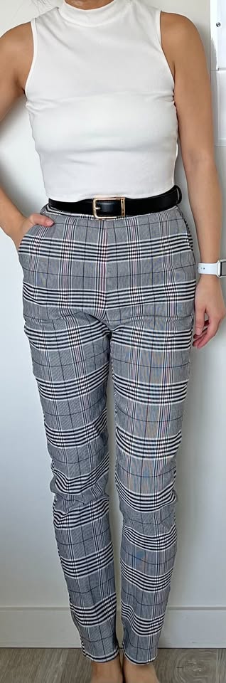 Business Causal Pants - Striped Print
