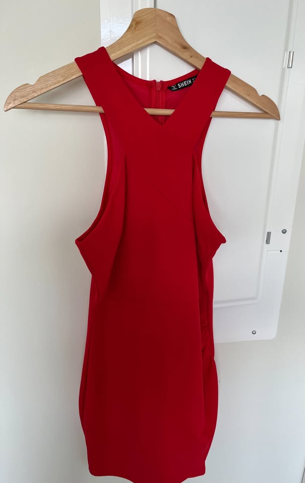 Short Evening Cocktail Dress - Red - photo 2