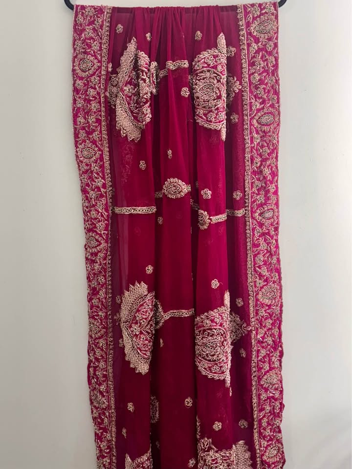 Heavy Work Bridal Dupatta