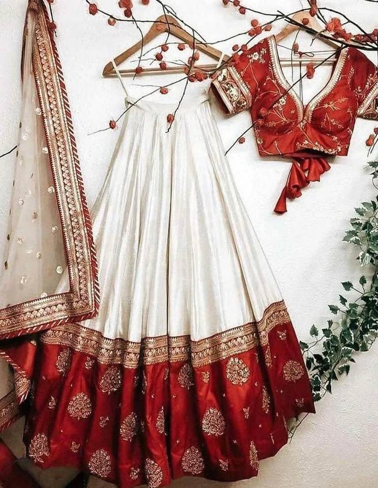 Red & White Lehenga - photo 2