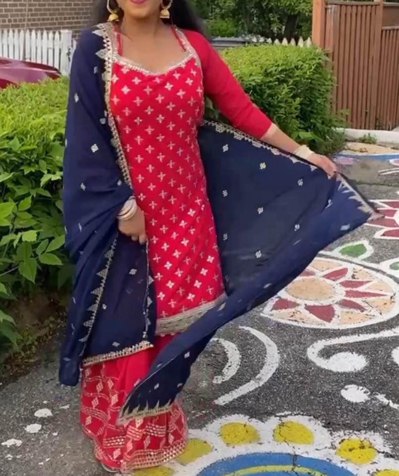 Mirror Work Sharara - photo 4