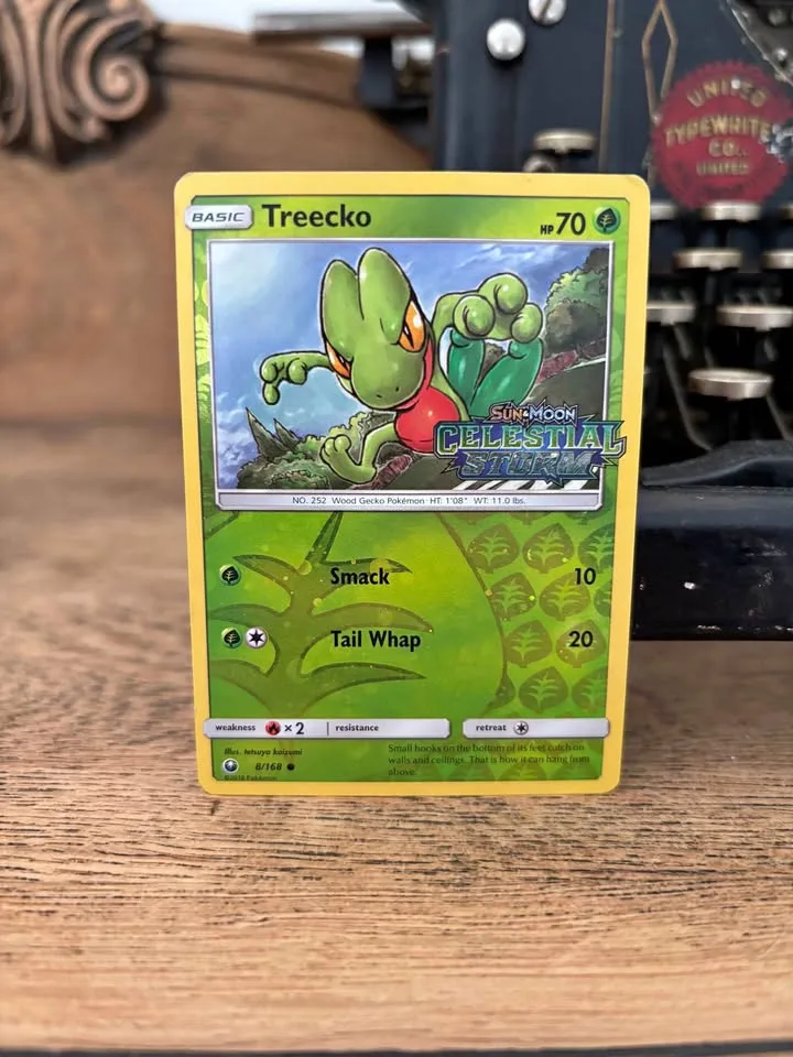 Treecko 8/168 LP Cosmos Holo Swirl Pokemon Promo! thumbnail