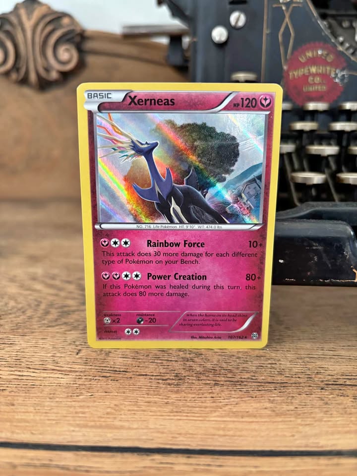 Pokemon Card Xerneas 107/162 Reverse Holo XY BREAKthrough