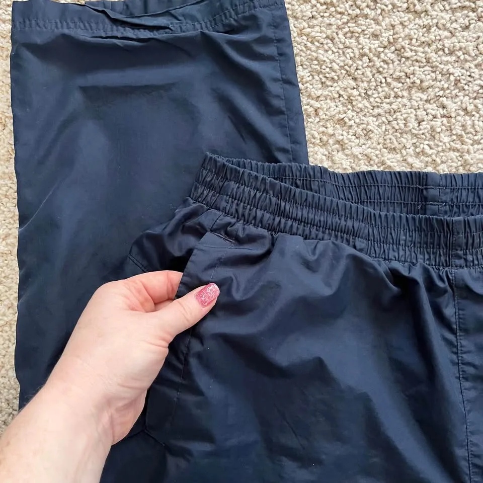 Y2K Adidas Men's Medium Track Pants Ankle Zipper Blue image indicator(7)