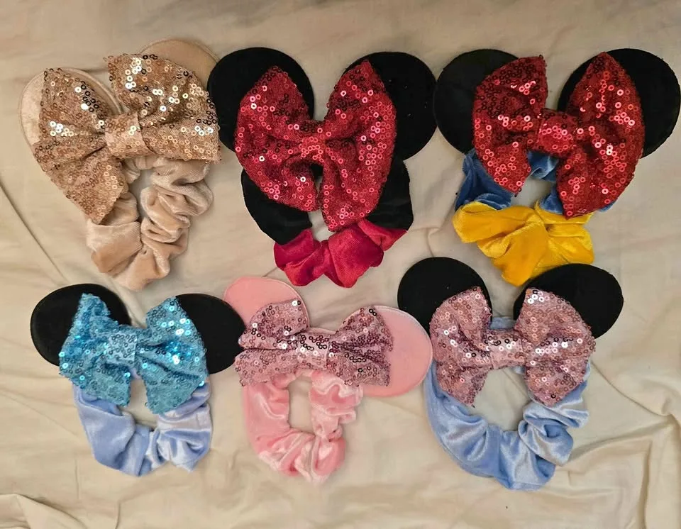 Minnie Mouse Hair Scrunchies – 2 for $5