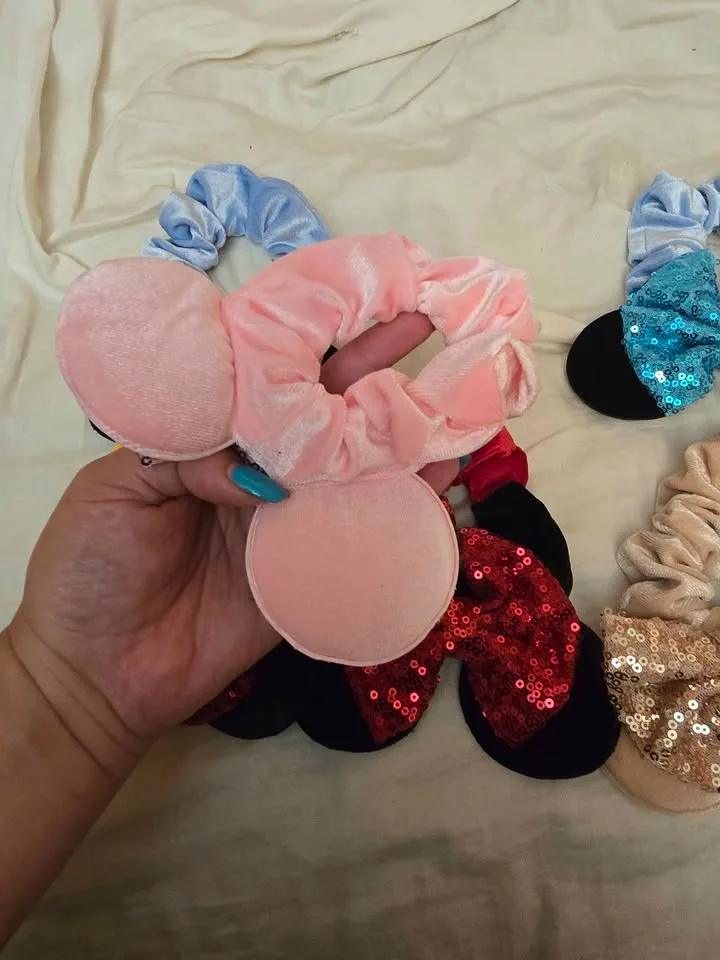 Minnie Mouse Hair Scrunchies – 2 for $5 image indicator(3)