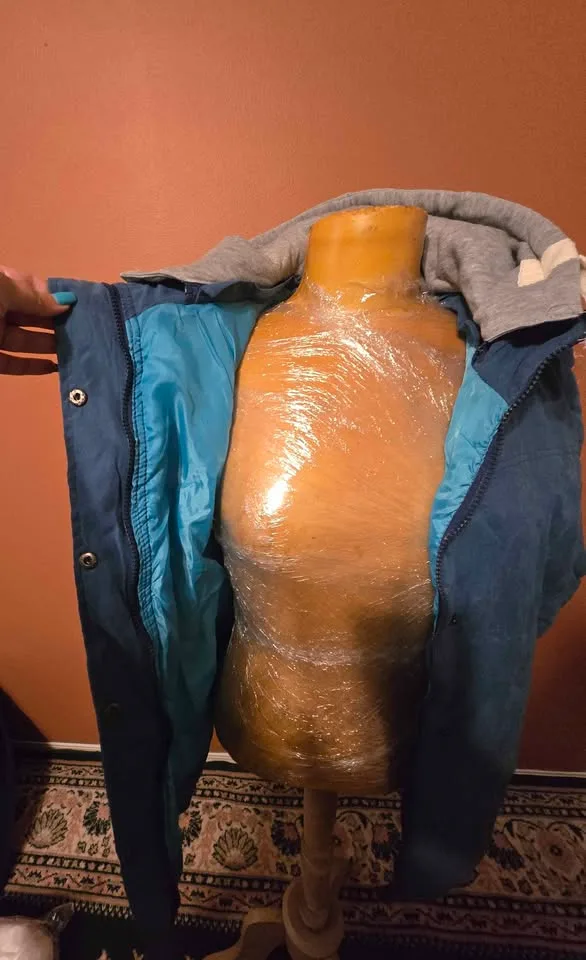 Brand New Size 2XL – Blue Puffer Vest with Hood – $15 image indicator(4)