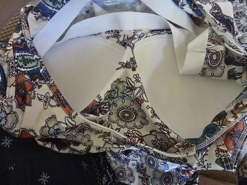 Brand New Size XL – Floral Paisley Built-In Bra Tank Dress – $10 image indicator(4)