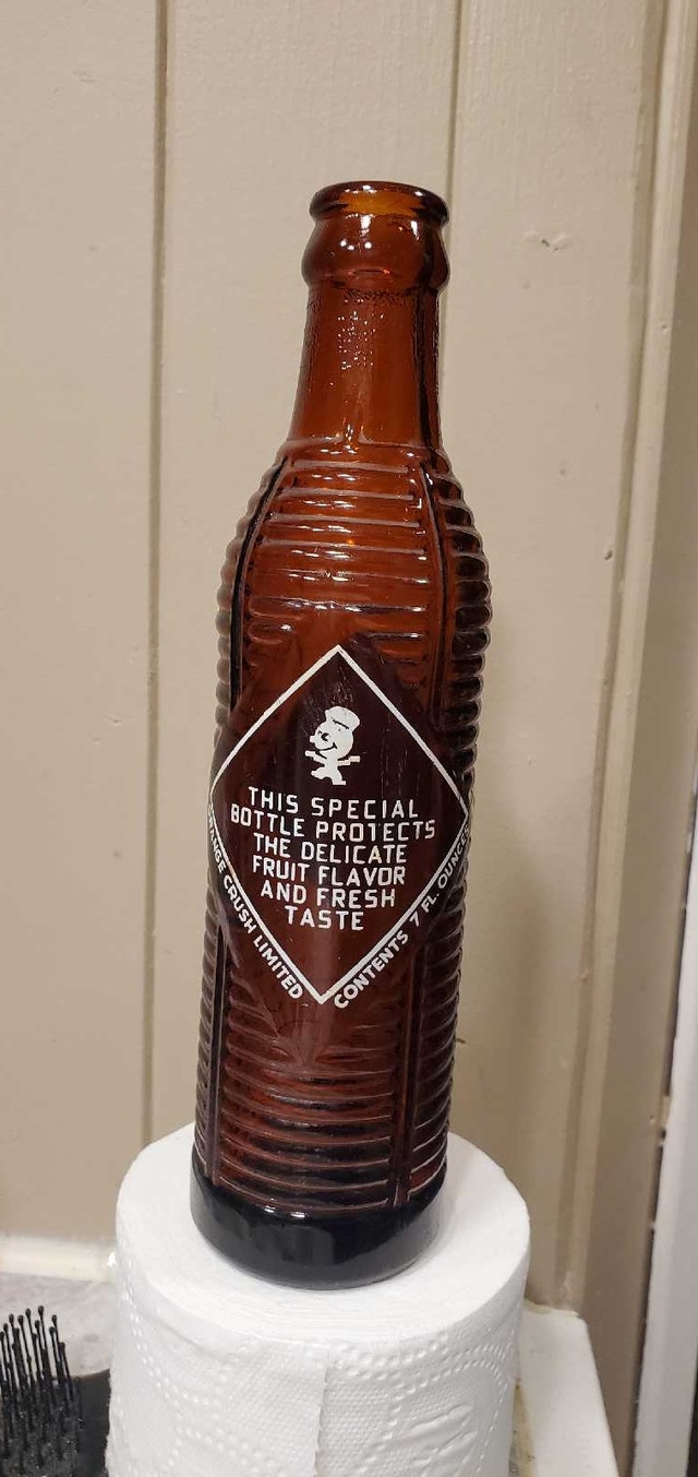 rare orange crush bottle - photo 2