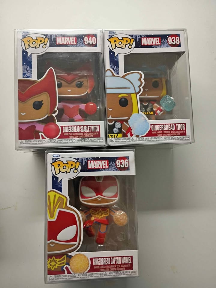 3 marvel Funko pop!