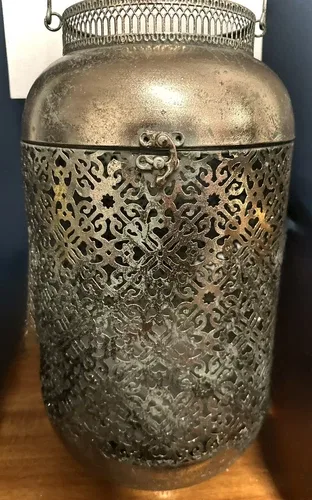 Morrocan Temple Lanterns, Set Of 2, For Led Lights Or Candles, 1 image indicator(3)