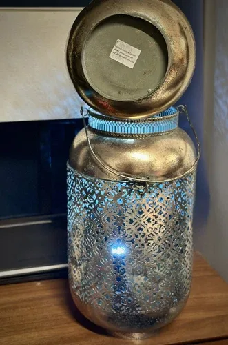 Morrocan Temple Lanterns, Set Of 2, For Led Lights Or Candles, 1 image indicator(7)