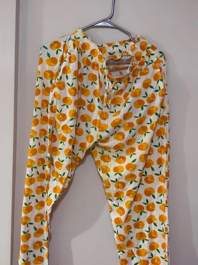 Peach Print Pants image indicator(2)