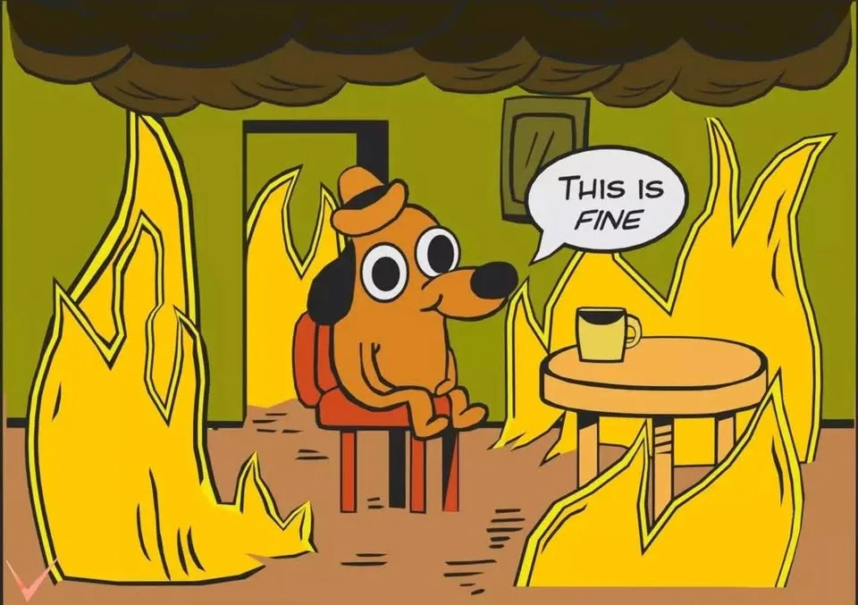 🔥 “This Is Fine” Dog Meme LEGO Set image indicator(5)