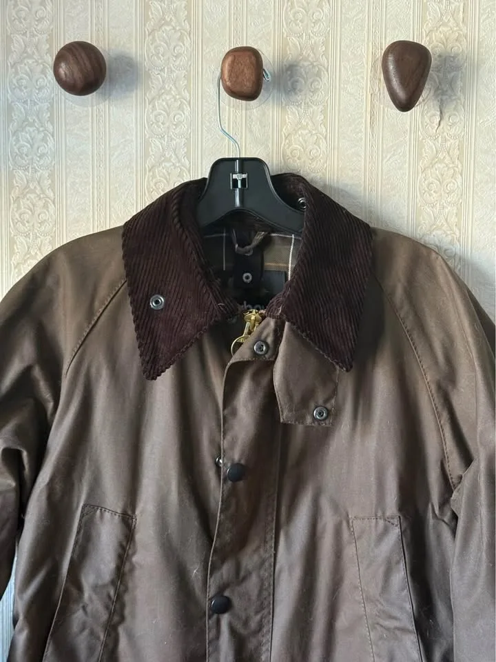 Barbour Bedale Waxed Jacket – Brown – Brand New, Never Worn 🧥 image indicator(3)