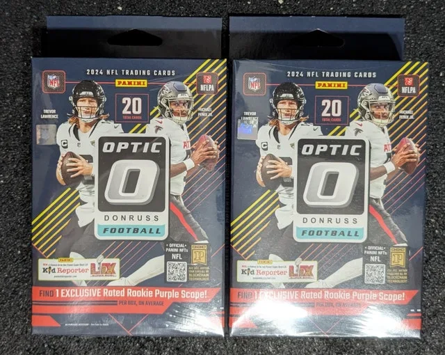 NFL Optic Football 2024 Hanger Box x2 Donruss Panini BNIB