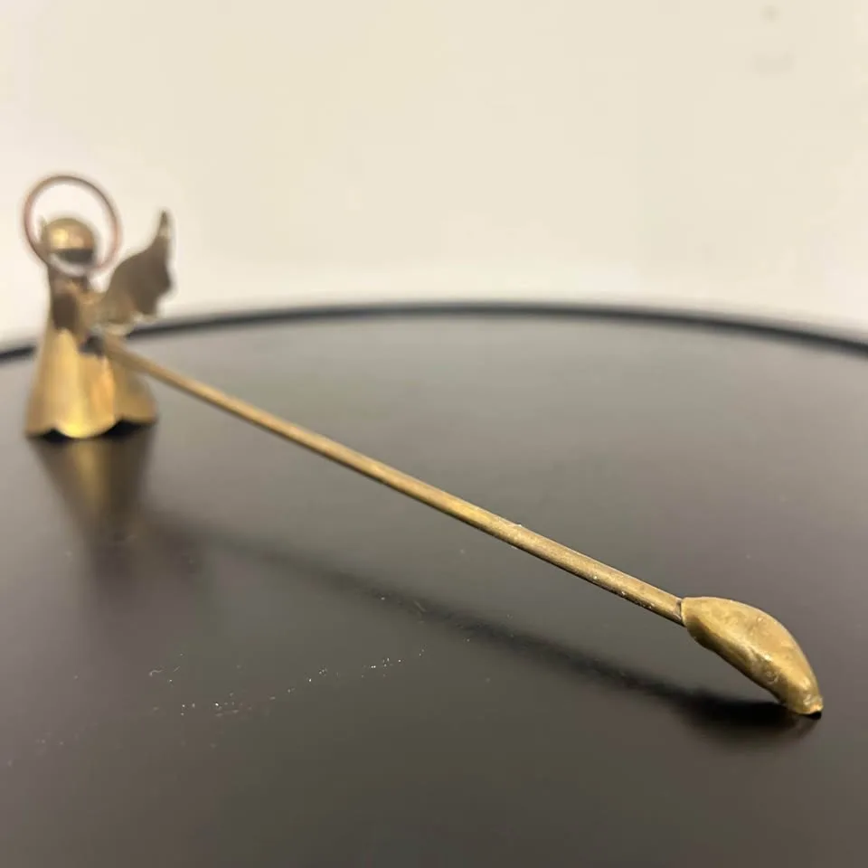Vintage Brass Angel Candle Snuffer – Handmade in Mexico Christma image indicator(3)