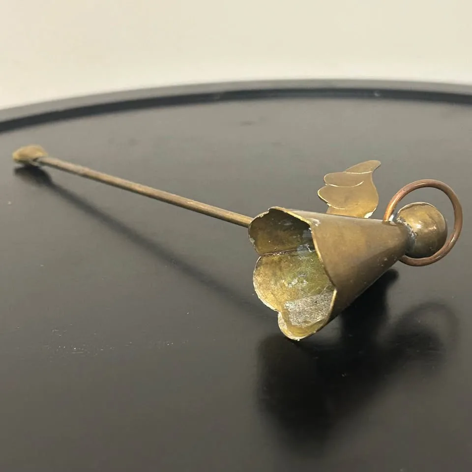 Vintage Brass Angel Candle Snuffer – Handmade in Mexico Christma image indicator(4)