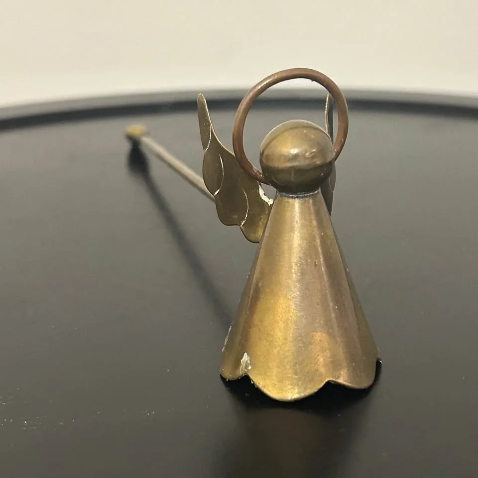 Vintage Brass Angel Candle Snuffer – Handmade in Mexico Christma image indicator(5)