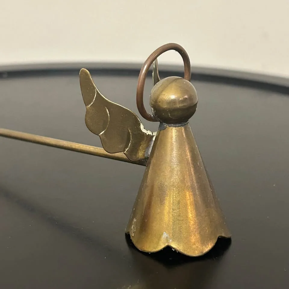 Vintage Brass Angel Candle Snuffer – Handmade in Mexico Christma image indicator(6)