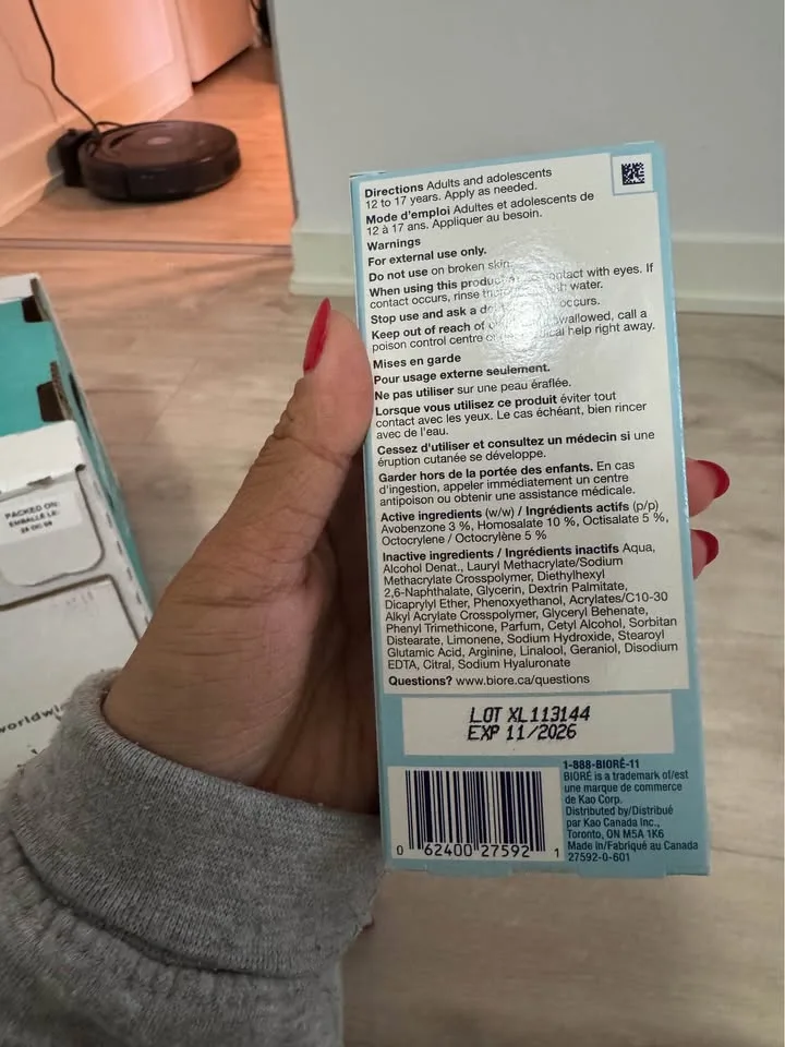 Biore sunscreen image indicator(2)