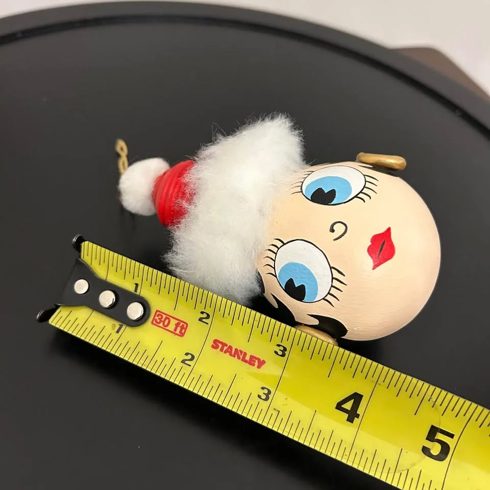 Hand-painted Betty Boop Christmas Ornament – Signed 2009 image indicator(8)