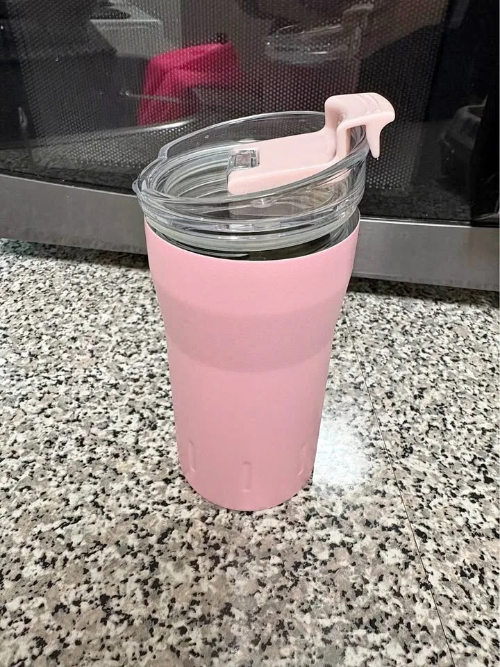 12oz Stainless Steel Travel Coffee Cup - Pink - Read Description thumbnail