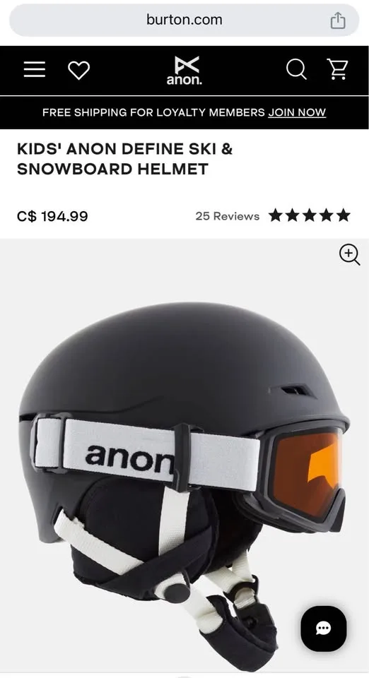 KIDS’ ANON DEFINE SKI & SNOWBOARD HELMET