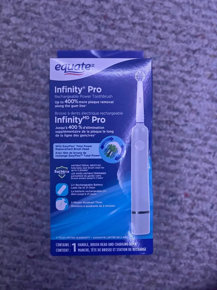 equate infinity pro electric toothbrushes