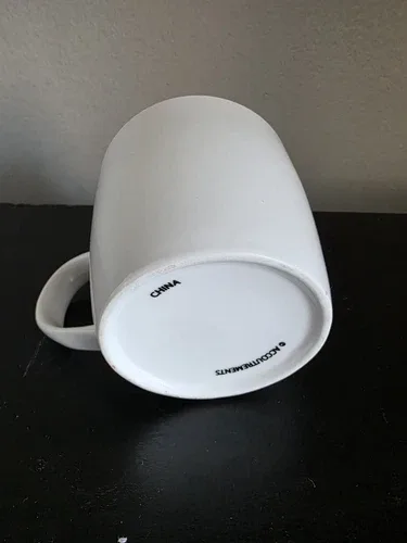 Octopus Coffee Mug White Hidden Creature Stoneware Cup 3 3/8" Un image indicator(3)