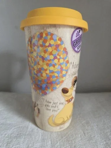 Disney Parks Ceramic Travel Coffee With Lid Like New image indicator(3)